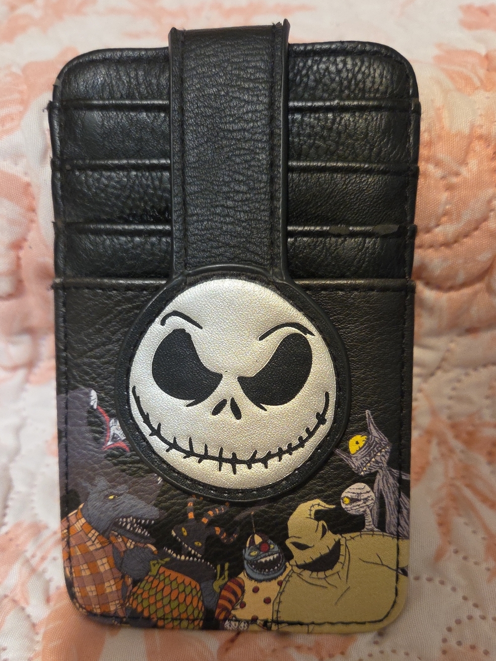 Black Jack Skellington Themed ID/ Wallet Case